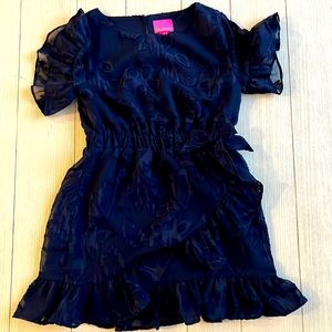 Girls Lilly Pulitzer navy dress. Size 7. Like new!